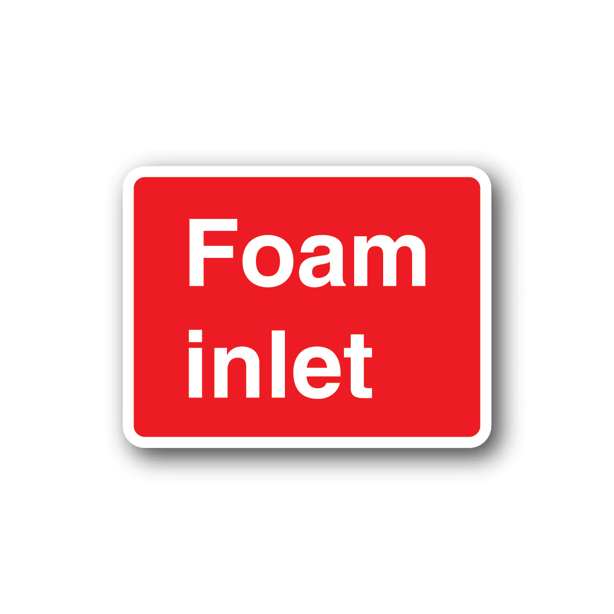 Image of Fire Foam Inlet Sticker