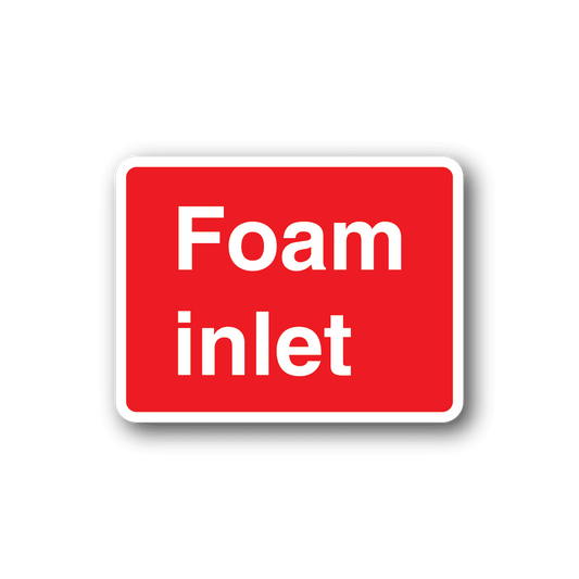 Image of Fire Foam Inlet Sticker