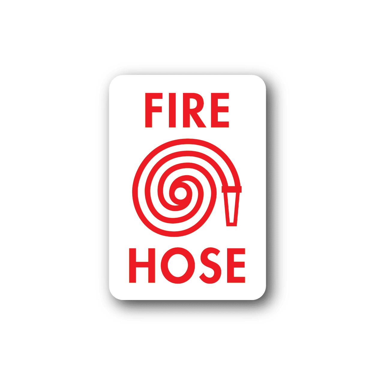 Image of Fire Hose Here Sticker