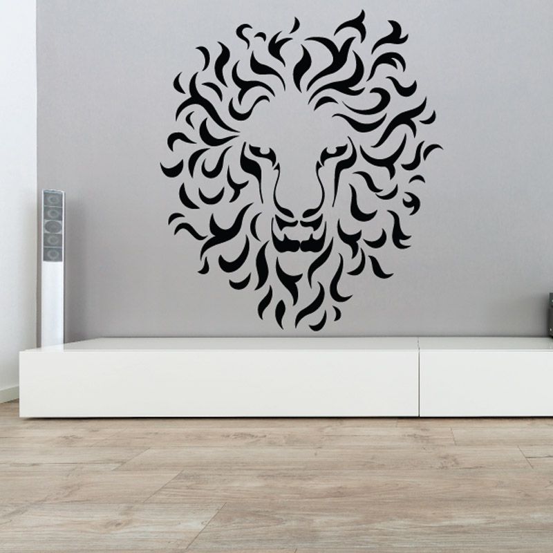 Image of Fire Mane Lion Head Decal