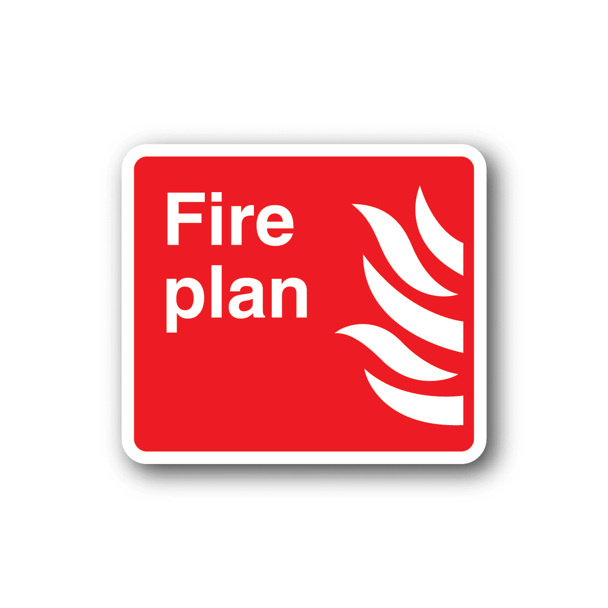 Image of Fire Plan Sticker