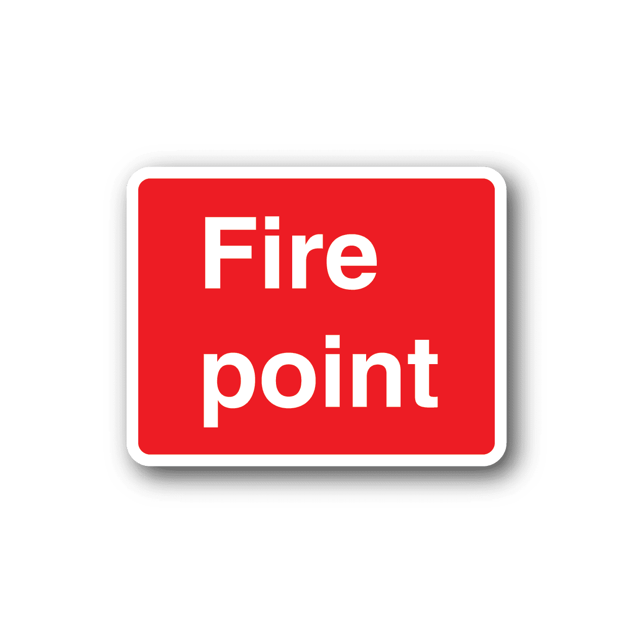 Image of Fire Point Text Sticker