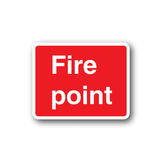 Image of Fire Point Text Sticker