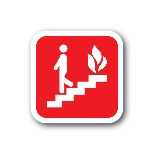 Image of Fire Stairs Sticker