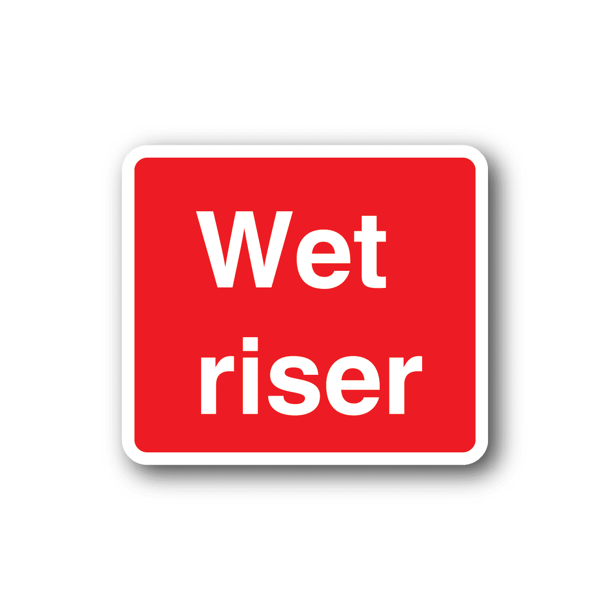 Image of Fire Wet Riser Sticker