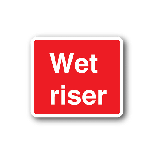 Image of Fire Wet Riser Sticker