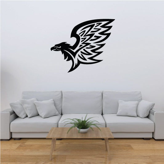 Image of Fire Wings Falcon Decal