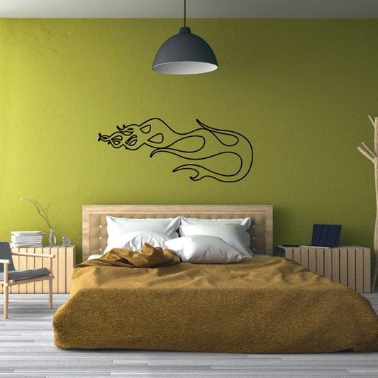 Image of Fireball Ghost Flames Car Decal - Vinyl Decal - Wall Decal - CF132