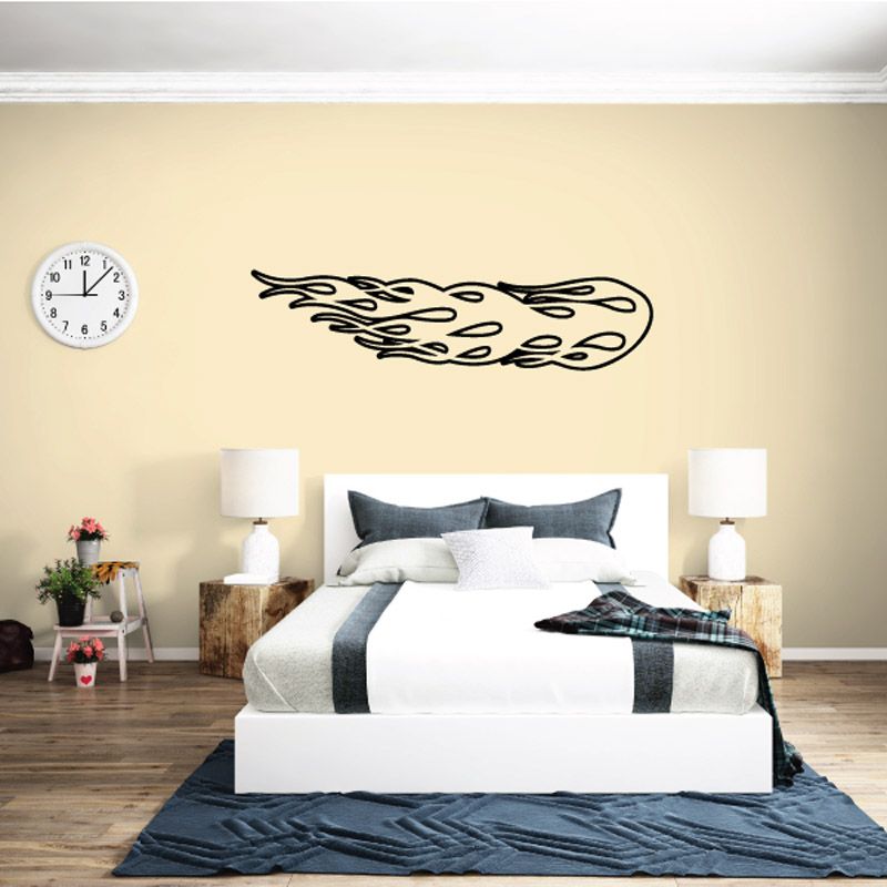 Image of Fireball Ghost Flames Car Decal - Vinyl Decal - Wall Decal - CF149