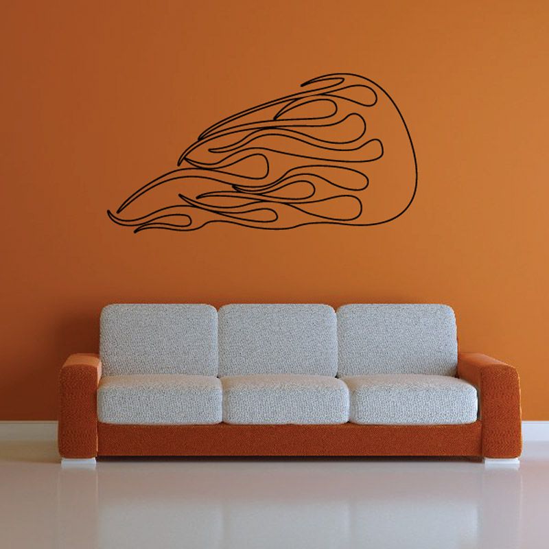 Image of Fireball Ghost Flames Car Decal - Vinyl Decal - Wall Decal - CF279