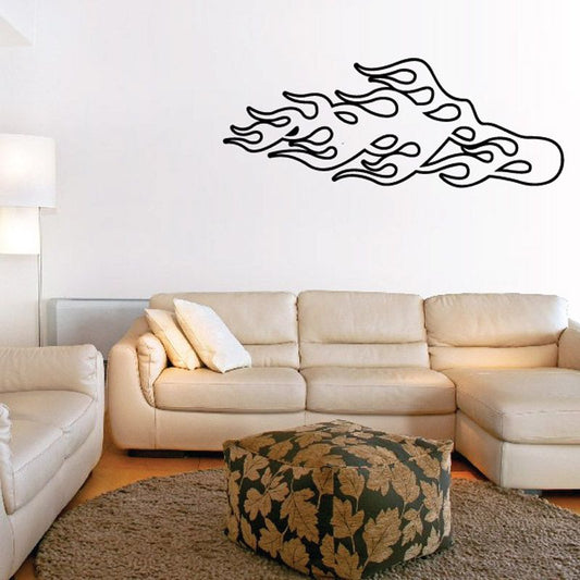 Image of Fireball Ghost Flames Car Decal - Vinyl Decal - Wall Decal - CF291