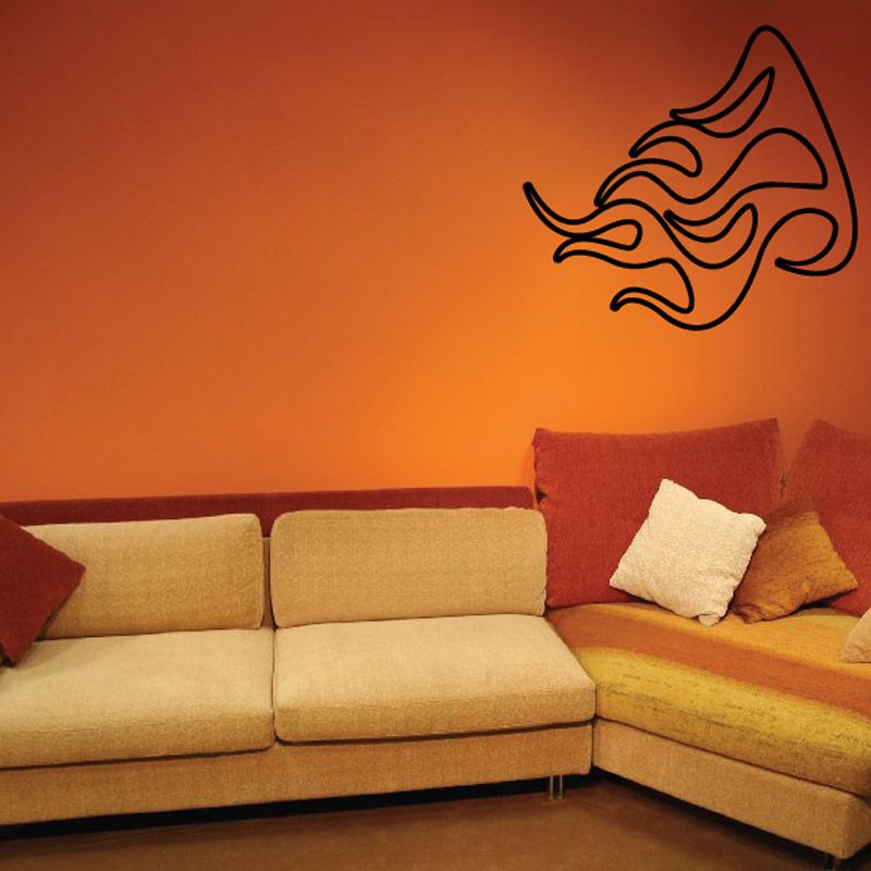 Image of Fireball Ghost Flames Car Decal - Vinyl Decal - Wall Decal - CF304