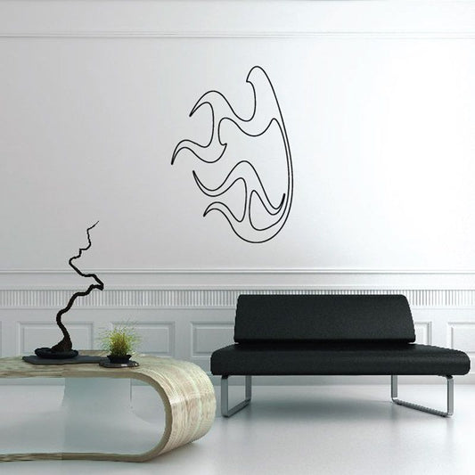 Image of Fireball Ghost Flames Car Decal - Vinyl Decal - Wall Decal - CF418