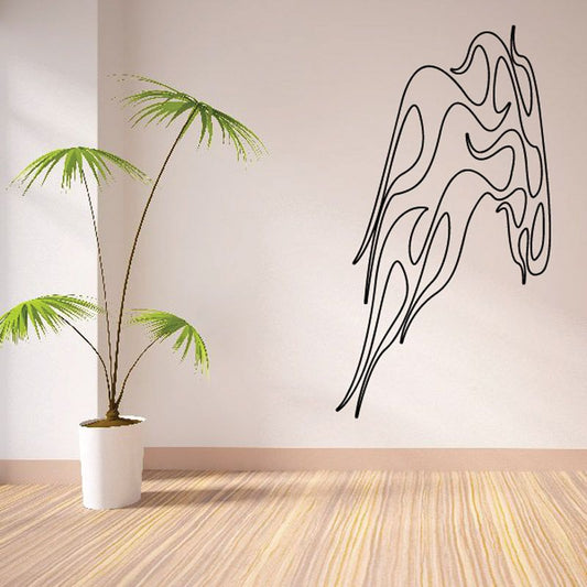 Image of Fireball Ghost Flames Car Decal - Vinyl Decal - Wall Decal - CF443
