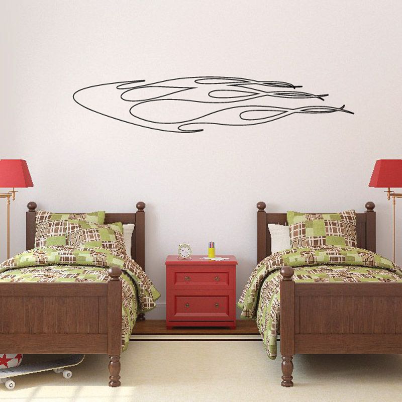 Image of Fireball Ghost Flames Car Decal - Vinyl Decal - Wall Decal - CF547