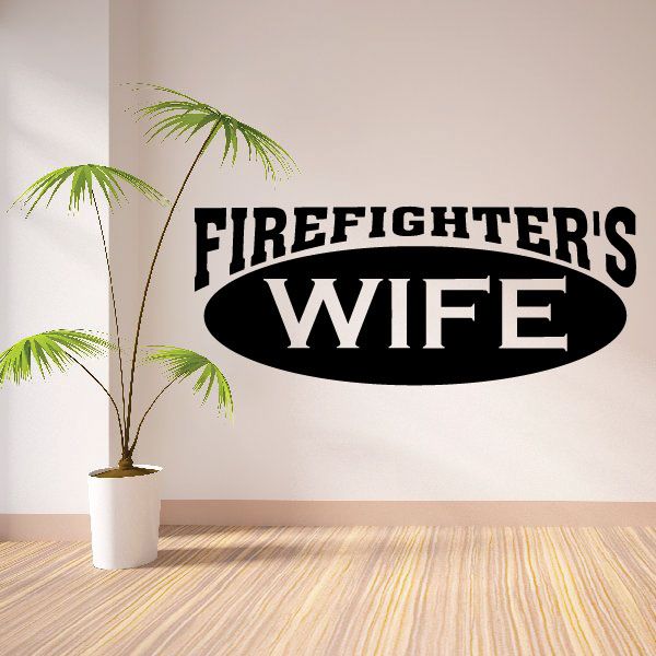 Image of Firefighter's Wife Decal 