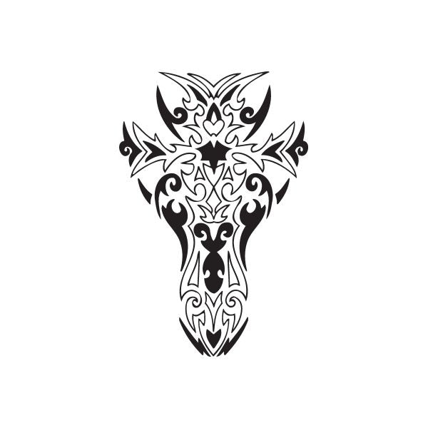 Image of Firey Tribal Cross Decal