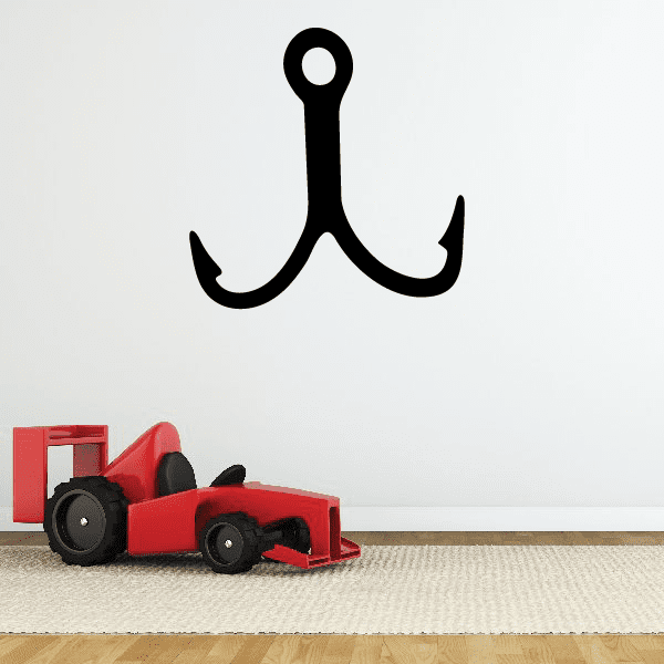 Image of Fishing Hook Wall Decal - Vinyl Decal - Car Decal - NS004