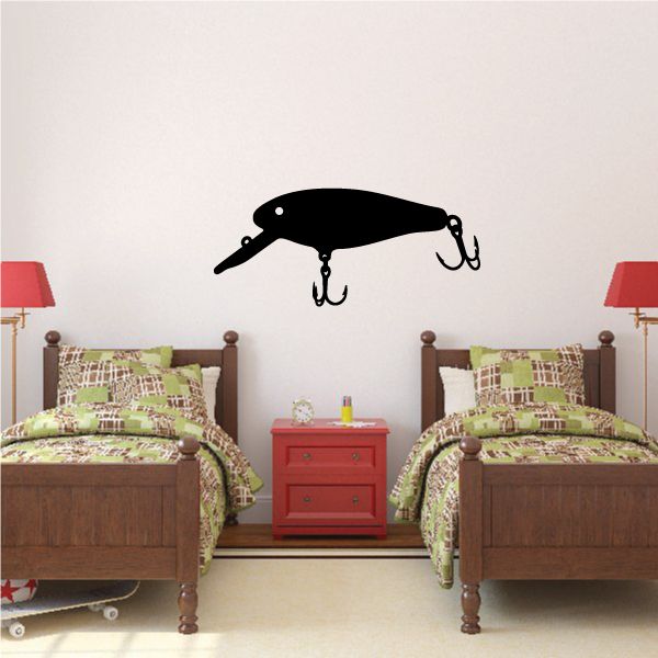 Image of Fishing Lure Wall Decal - Vinyl Decal - Car Decal - NS004