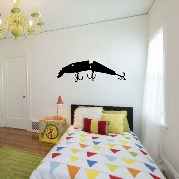 Image of Fishing Lure Wall Decal - Vinyl Decal - Car Decal - NS012