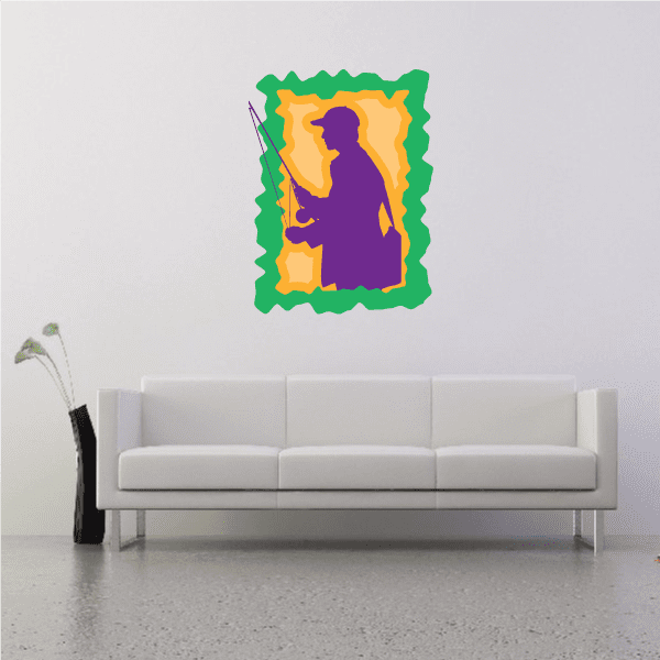Image of Fishing Wall Decal - Vinyl Sticker - Car Sticker - Die Cut Sticker - CDSCOLOR001