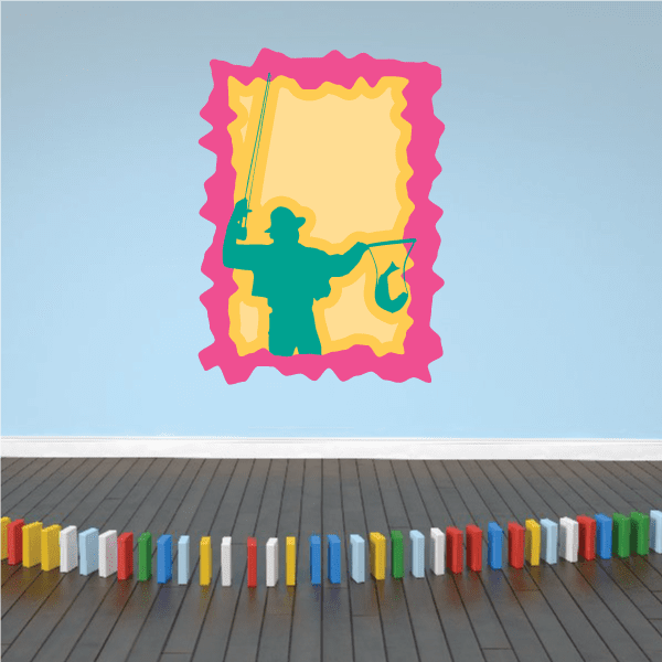 Image of Fishing Wall Decal - Vinyl Sticker - Car Sticker - Die Cut Sticker - CDSCOLOR002