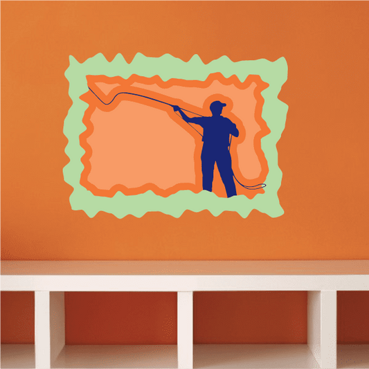 Image of Fishing Wall Decal - Vinyl Sticker - Car Sticker - Die Cut Sticker - CDSCOLOR005