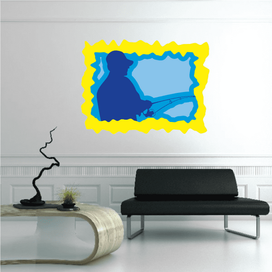 Image of Fishing Wall Decal - Vinyl Sticker - Car Sticker - Die Cut Sticker - CDSCOLOR011