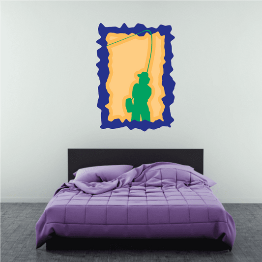Image of Fishing Wall Decal - Vinyl Sticker - Car Sticker - Die Cut Sticker - CDSCOLOR016