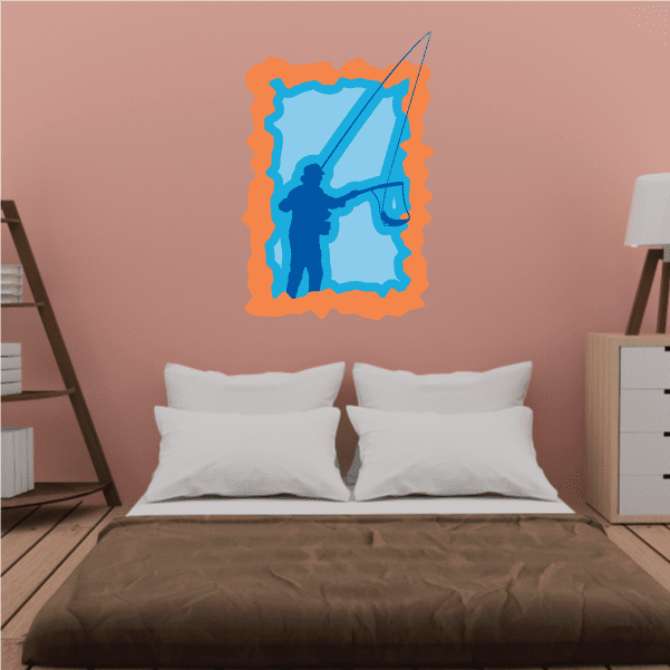 Image of Fishing Wall Decal - Vinyl Sticker - Car Sticker - Die Cut Sticker - CDSCOLOR020