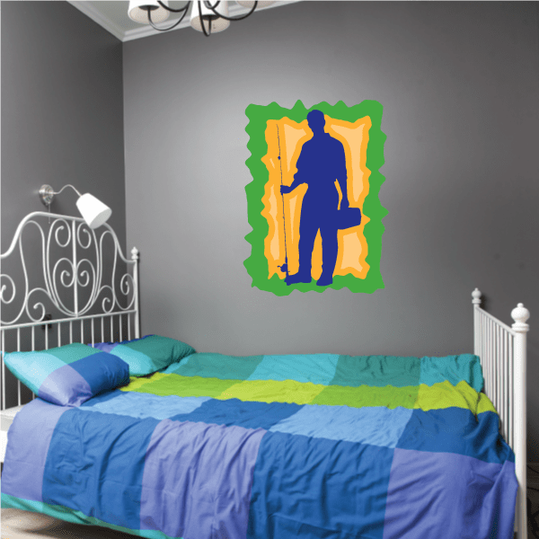 Image of Fishing Wall Decal - Vinyl Sticker - Car Sticker - Die Cut Sticker - CDSCOLOR027