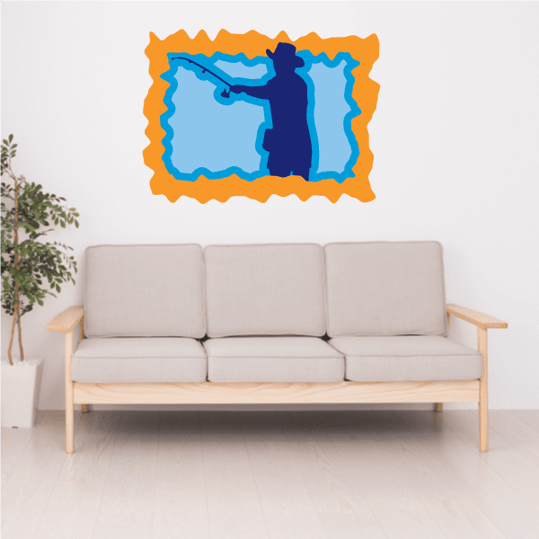 Image of Fishing Wall Decal - Vinyl Sticker - Car Sticker - Die Cut Sticker - CDSCOLOR029