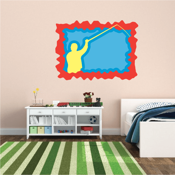Image of Fishing Wall Decal - Vinyl Sticker - Car Sticker - Die Cut Sticker - CDSCOLOR032