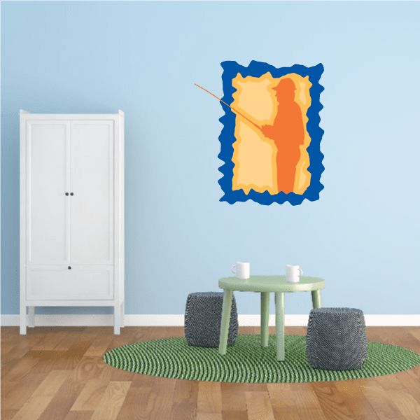 Image of Fishing Wall Decal - Vinyl Sticker - Car Sticker - Die Cut Sticker - CDSCOLOR033