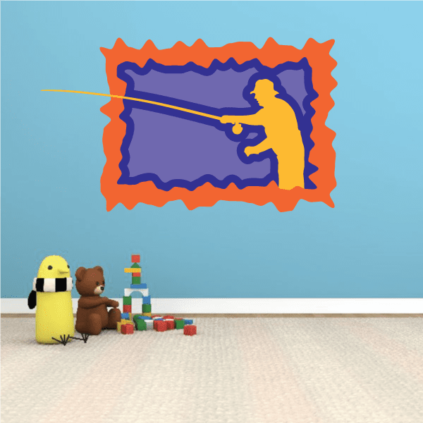 Image of Fishing Wall Decal - Vinyl Sticker - Car Sticker - Die Cut Sticker - CDSCOLOR034