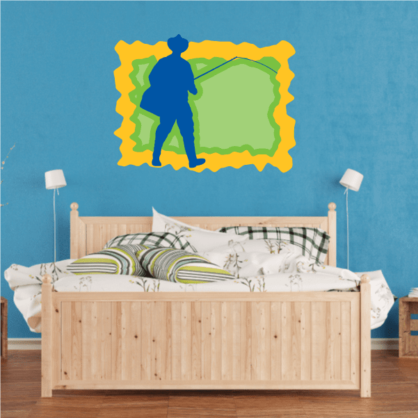 Image of Fishing Wall Decal - Vinyl Sticker - Car Sticker - Die Cut Sticker - CDSCOLOR035
