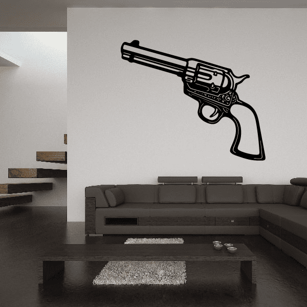 Image of Fixed Cylinder Revolver Shaded Decal