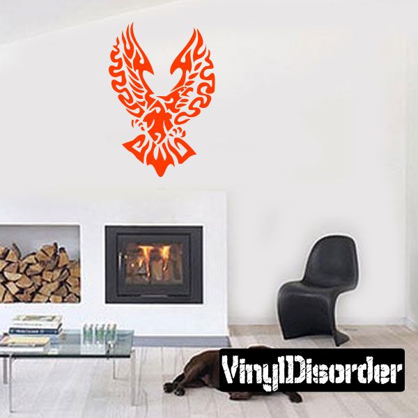 Image of Flame Burst Eagle Decal