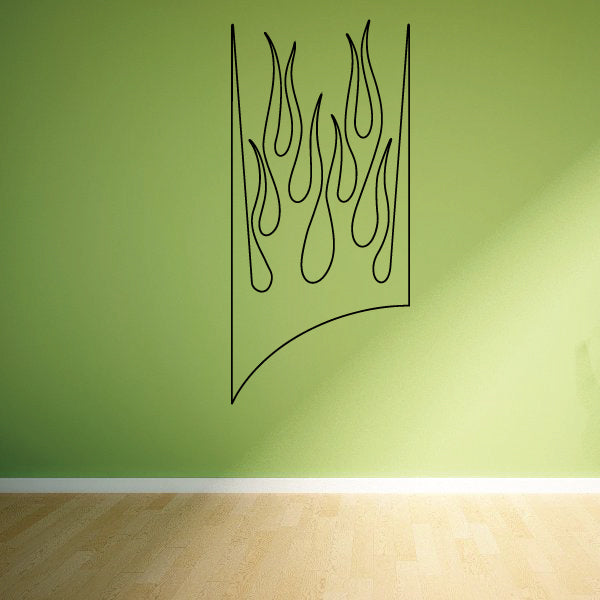 Image of Flame Outline Decals