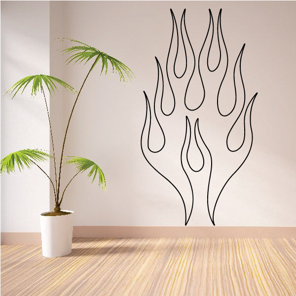 Image of Flame Outline Decals