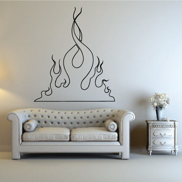 Image of Flame Outline Decals