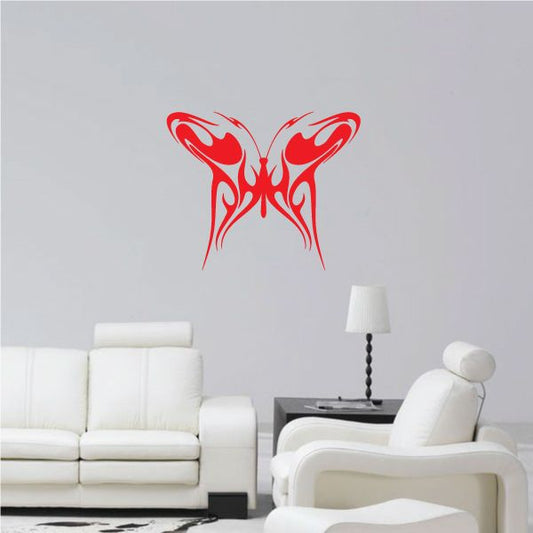 Image of Flame Tribal Butterfly Decal