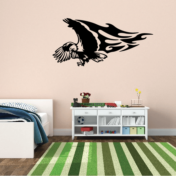 Image of Flame Wing Eagle Decal