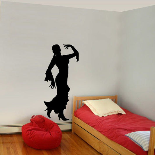 Image of Flamenco Dancers Wall Decal - Vinyl Decal - Car Decal - BA003