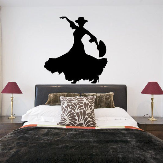 Image of Flamenco Dancers Wall Decal - Vinyl Decal - Car Decal - BA019