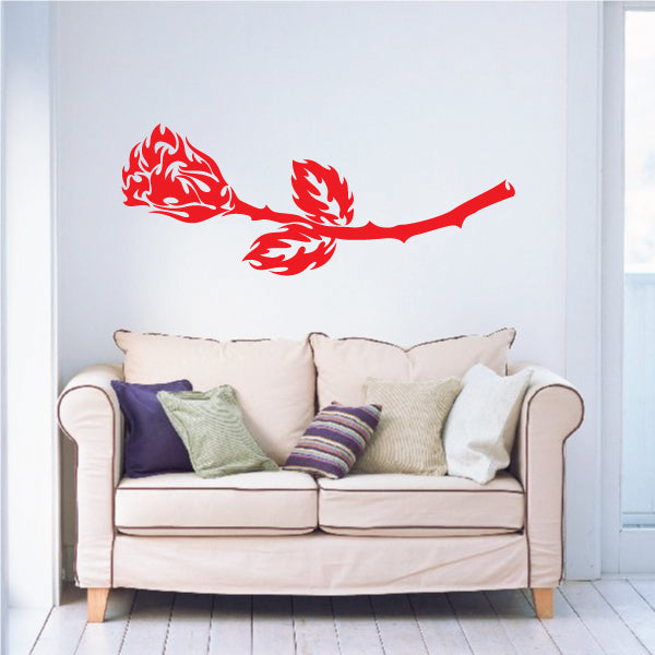 Image of Flaming Rose Decals