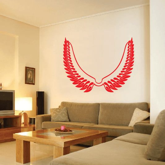 Image of Flaming Wings Decal