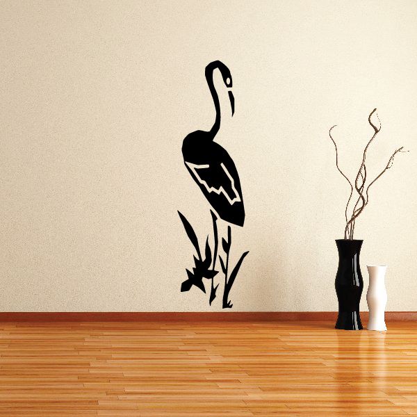 Image of Flamingo in Marsh Decal