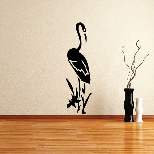 Image of Flamingo in Marsh Decal