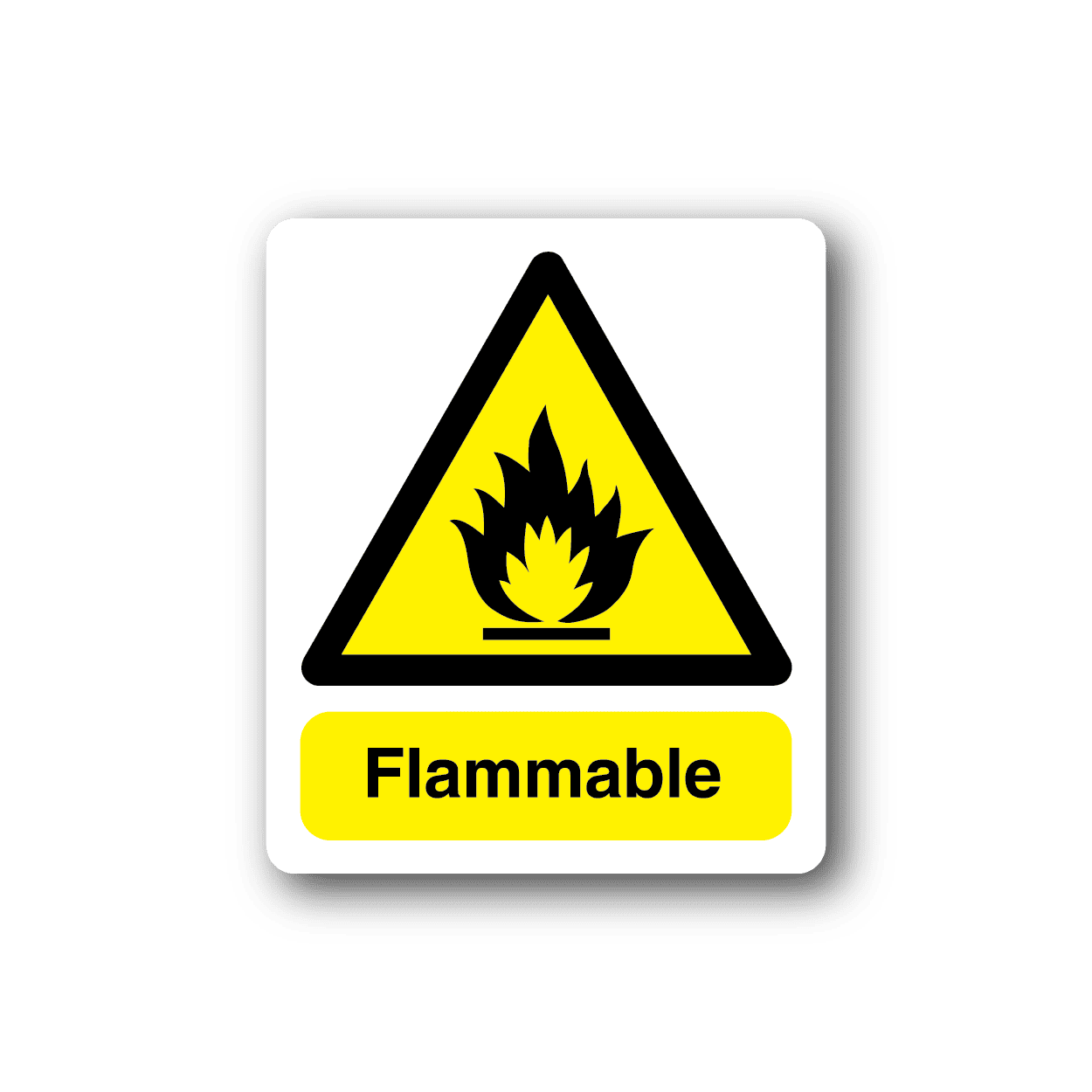 Image of Flammable Sticker